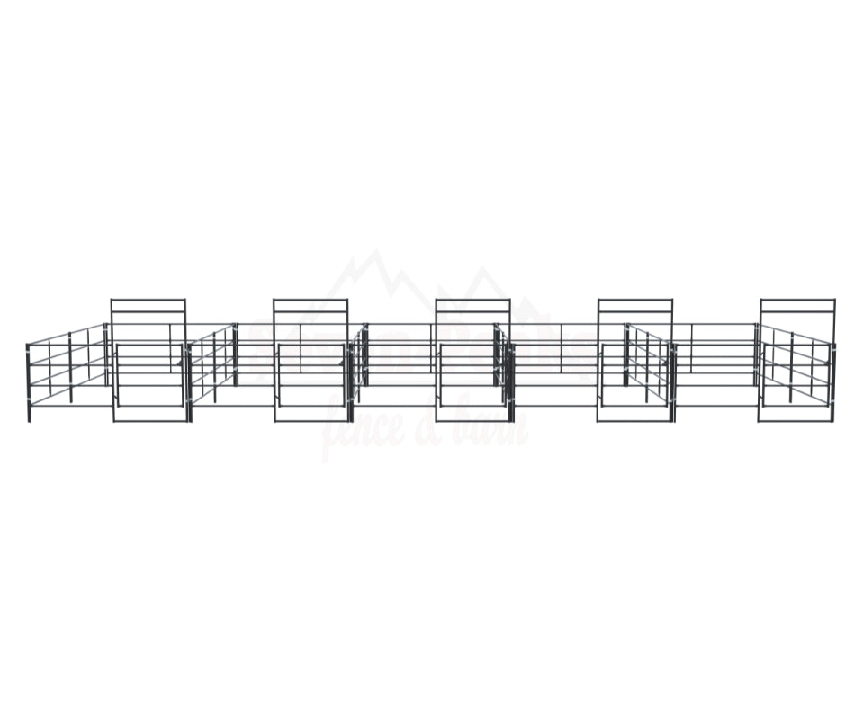 Stall Kit 10x20 (5) Side By Side