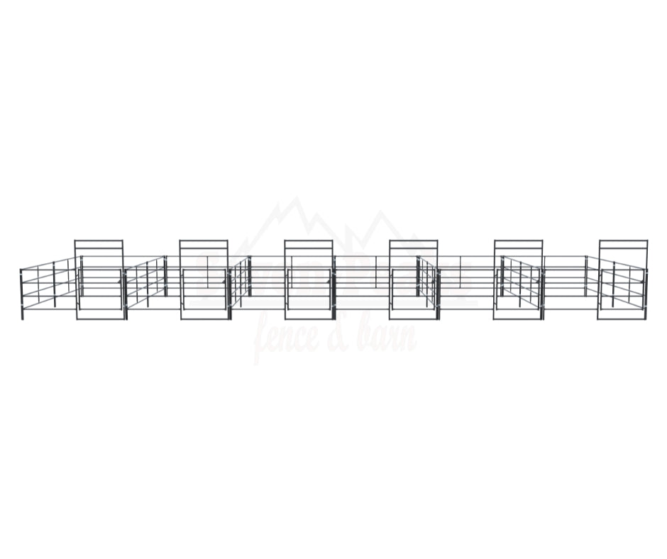 Stall Kit 10x20 (6) Side By Side