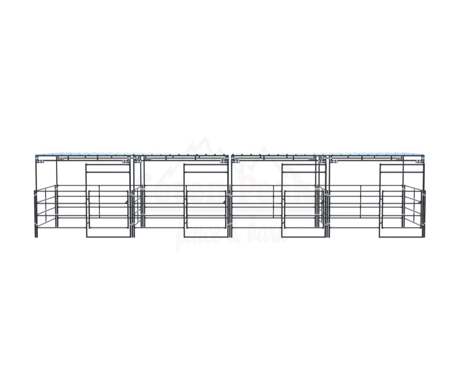 Stall Kit With Shade 10x10 (4) Side By Side