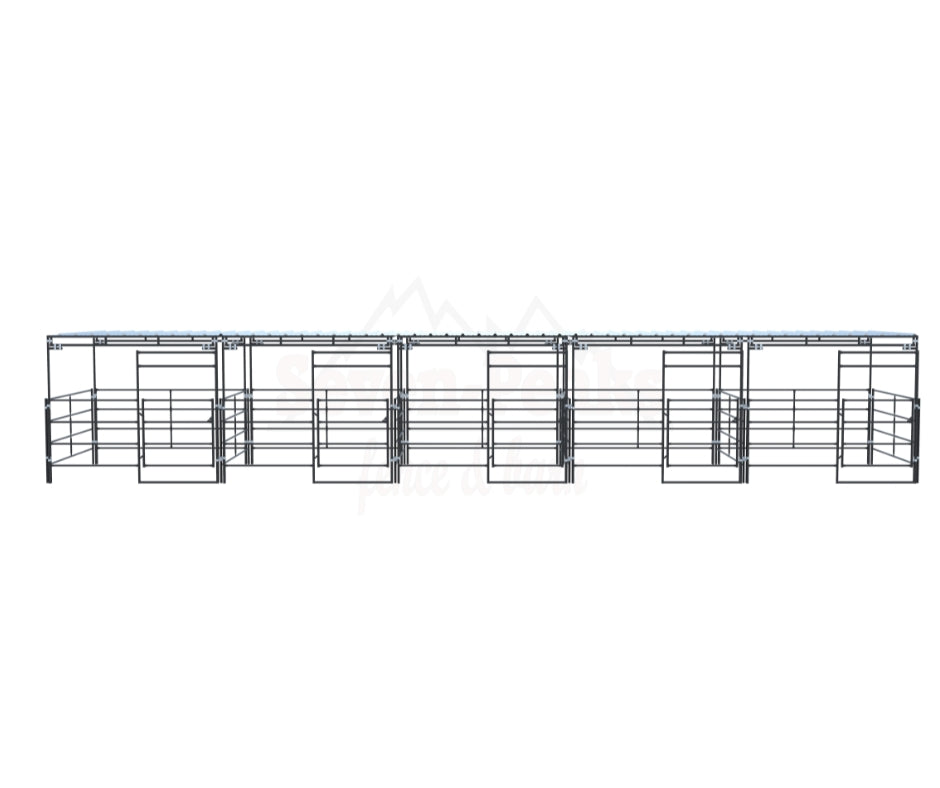 Stall Kit With Shade 10x10 (5) Side By Side