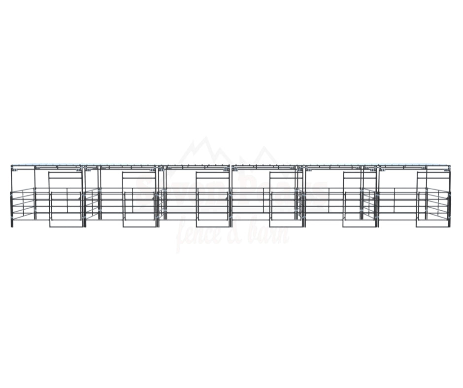 Stall Kit With Shade 10x10 (6) Side By Side