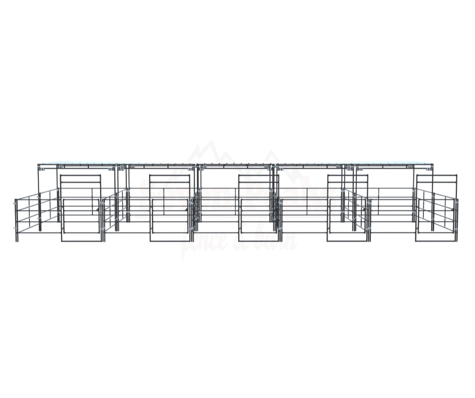 Stall Kit With Shade 10x20 (5) Side By Side