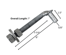 Load image into Gallery viewer, J-Bolt 6&quot; Bolt On
